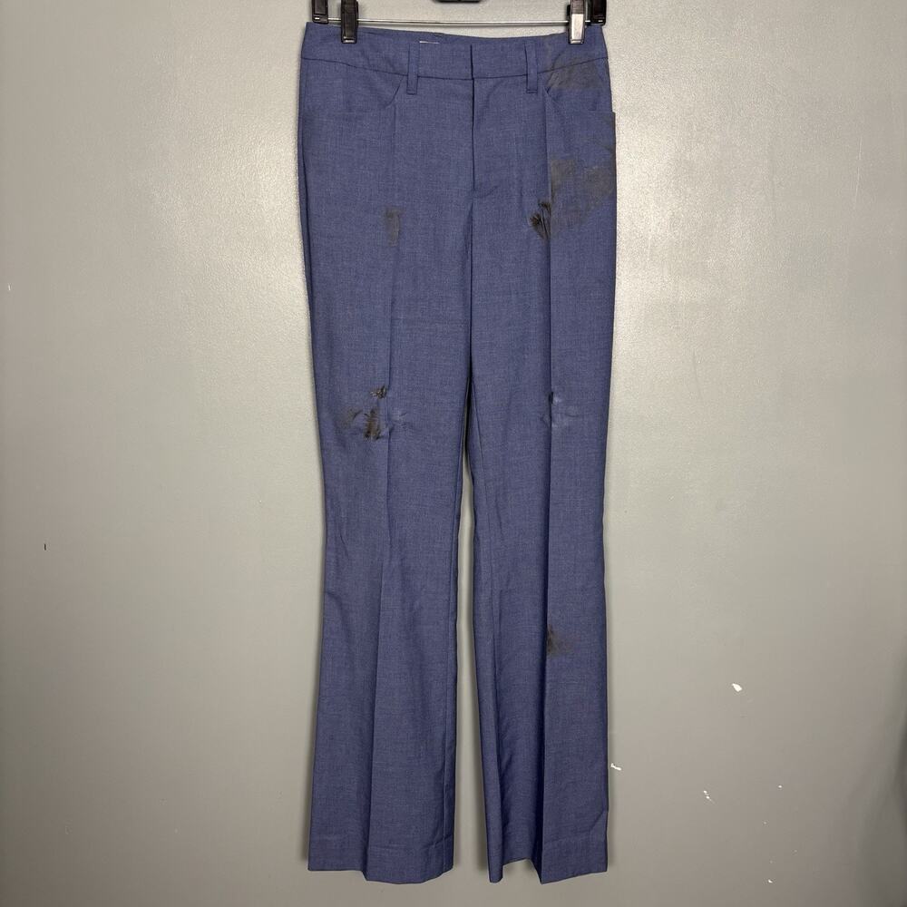 ZADIG & Voltaire Women’s Pistol Flared Hem Pants Surf 36 New Damaged Imperfect 2